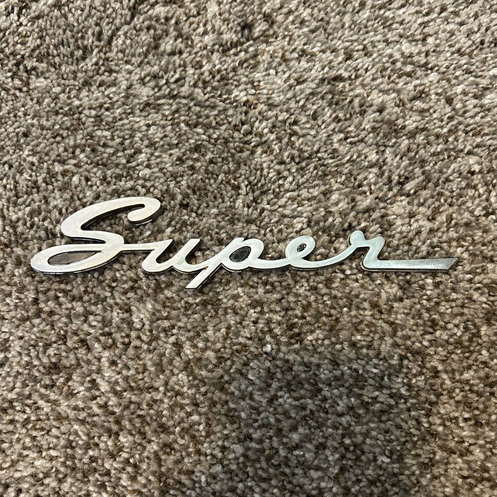 VINTAGE NASH / RAMBLER " SUPER " EMBLEM OEM